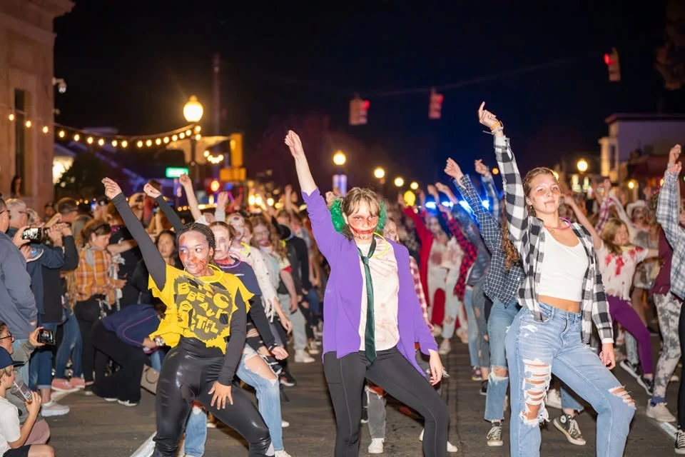 Costumed dancers at Rochester Zombie Walk · organizer photo