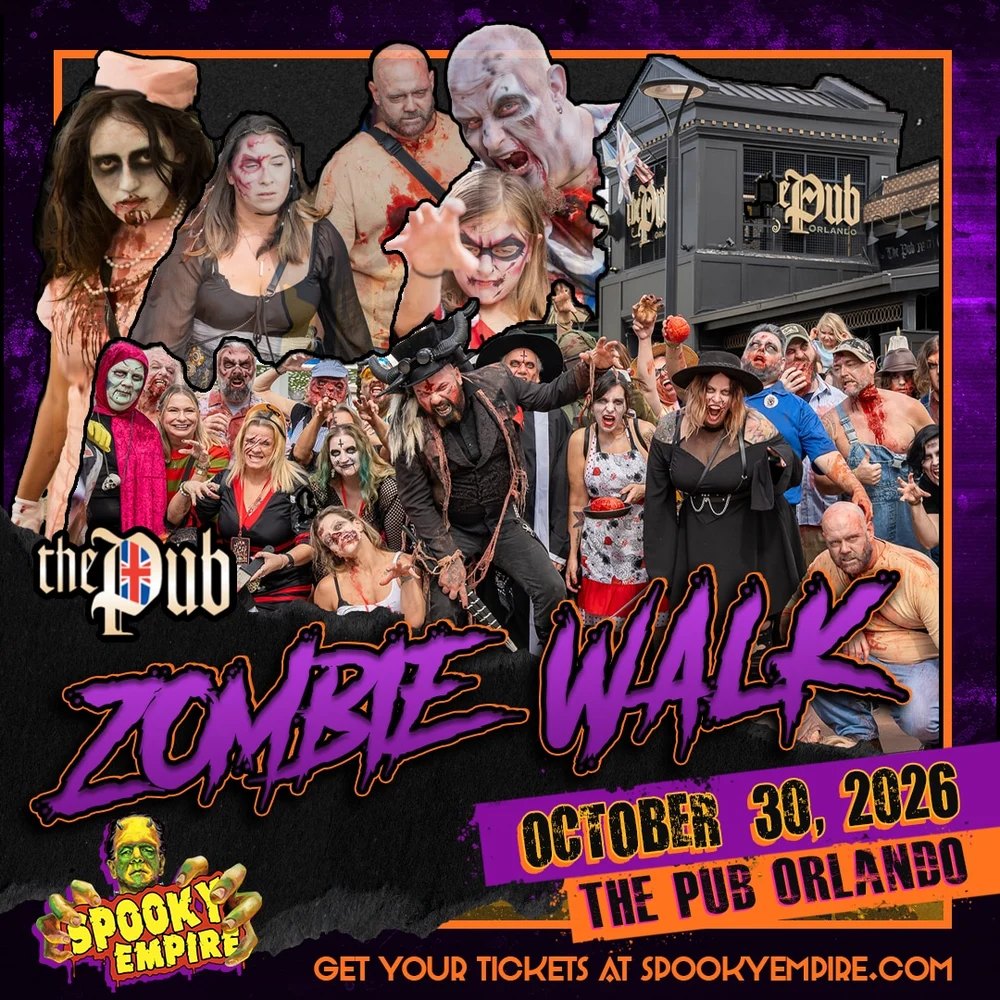Official 2026 Spooky Empire Zombie Walk poster