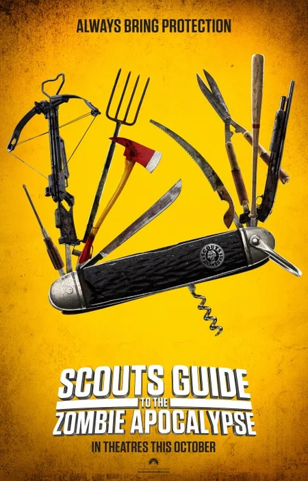 Published promotional poster for Scouts Guide to the Zombie Apocalypse