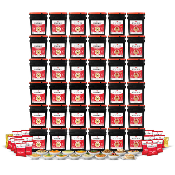 ReadyWise 4,320-Serving Emergency Food Supply — 36 Buckets